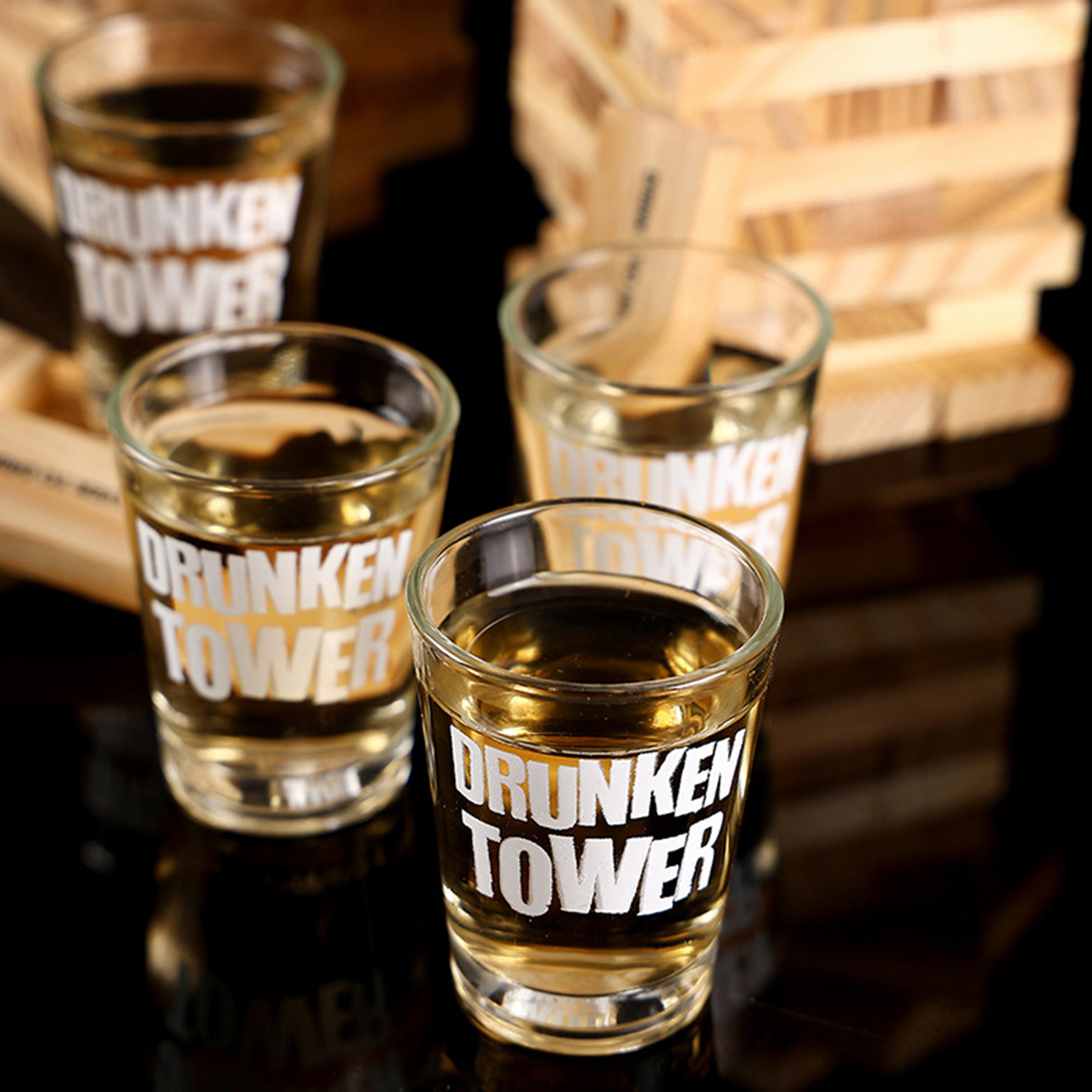 Wooden Stacking Drinking Game  - Party Games Adults Drinking 리뷰 및 가격