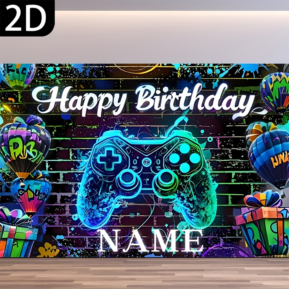 1pc  Personalized Neon Gamer H - Party Games Name 리뷰 및 가격