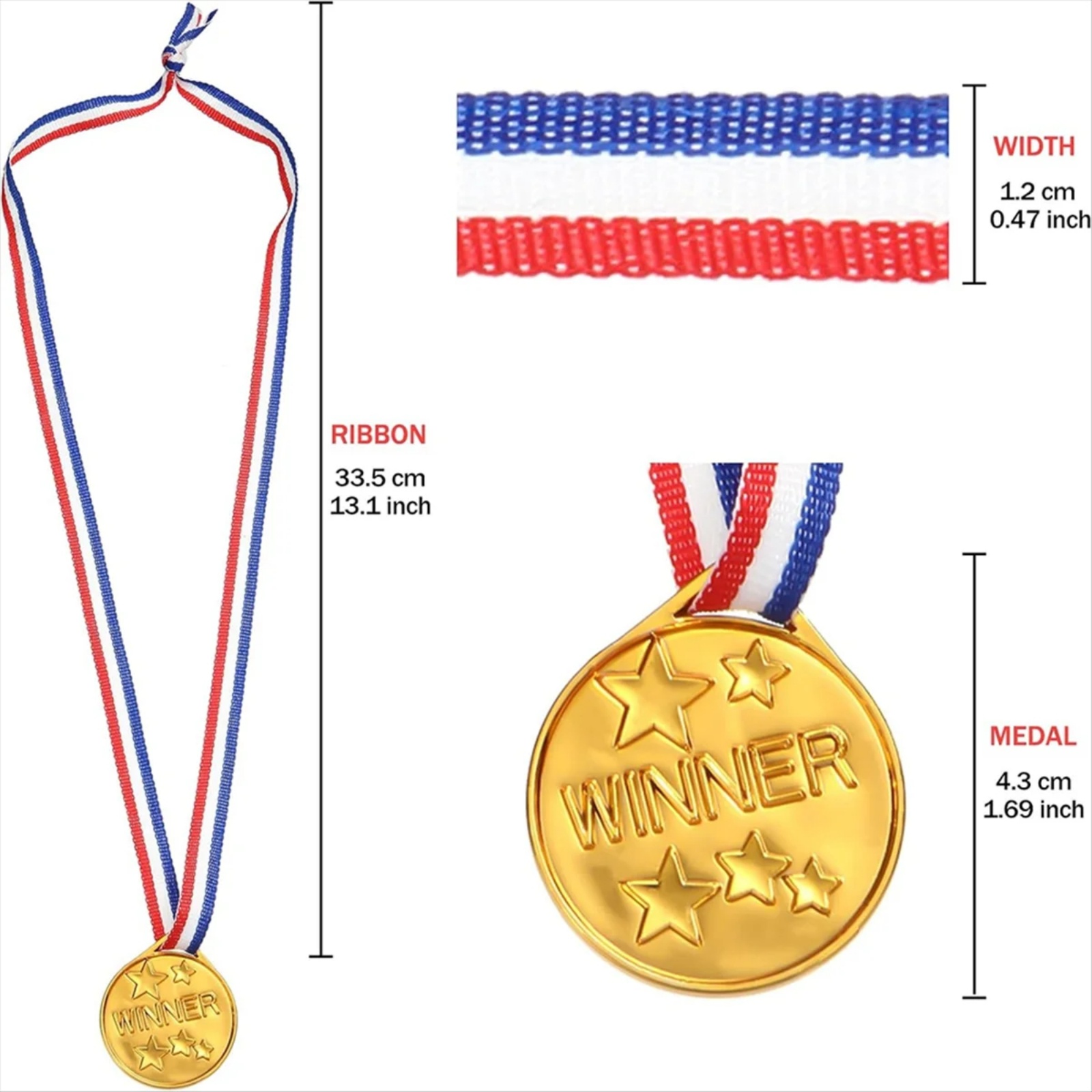 30Pcs Plastic Gold Winners Med - Party Games Easter For Kids 리뷰 및 가격