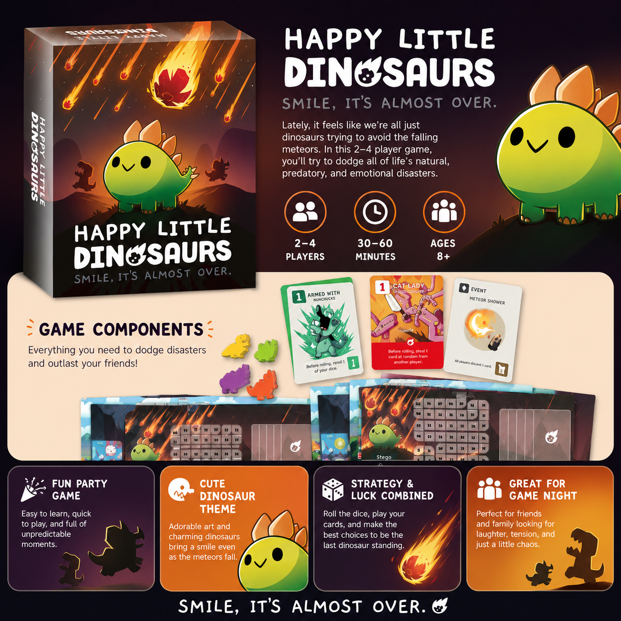 Happy Little Dinosaurs Cute Su - Party Games Kids And Adults 리뷰 및 가격