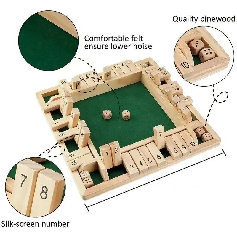 Deluxe Four Sided 10 Numbers S - Party Games Adults Drinking 리뷰 및 가격