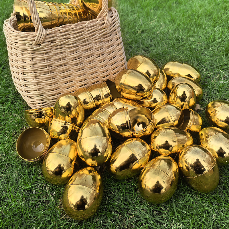 6-24Pcs Golden Easter Eggs Pla - Party Games Easter For Kids 리뷰 및 가격